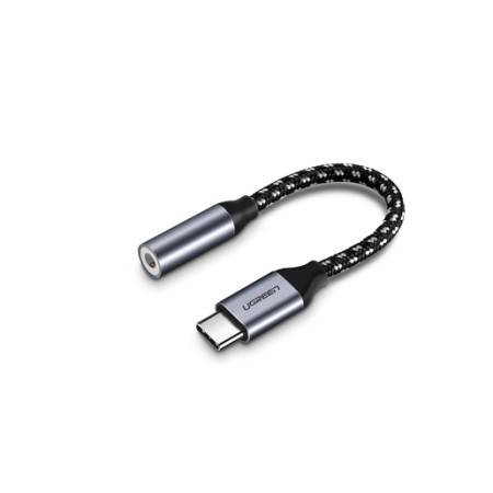 Переходник 3.5mm jack - USB Type-C UGREEN AV142 (30632) 0.1 м серый