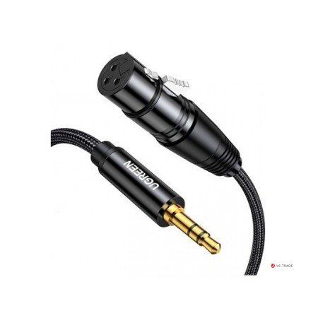 Кабель 3.5 mm jack - XLR UGREEN AV182 (20244) 2 м черный