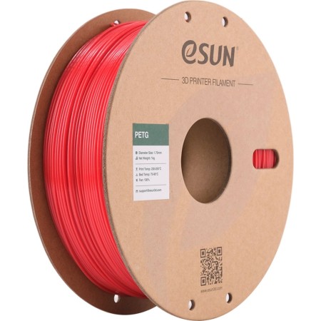 Пластик для 3D принтера eSUN Solid Red (PETG175SR1) красный непрозрачный