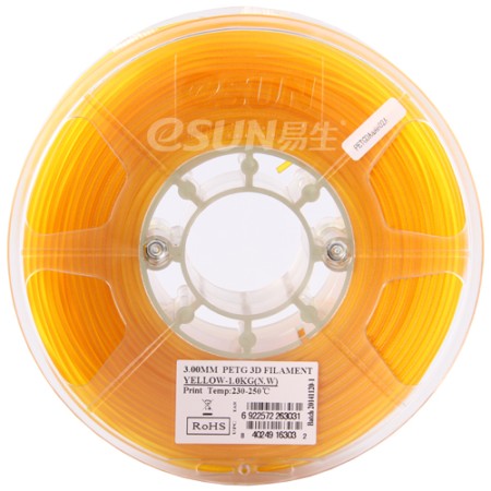 Пластик для 3D принтера eSUN Yellow (PETG175Y1) желтый