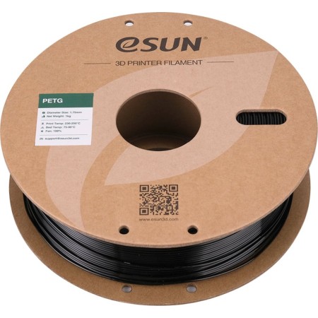 Пластик для 3D принтера eSUN solid black (PETG175SB1) черный