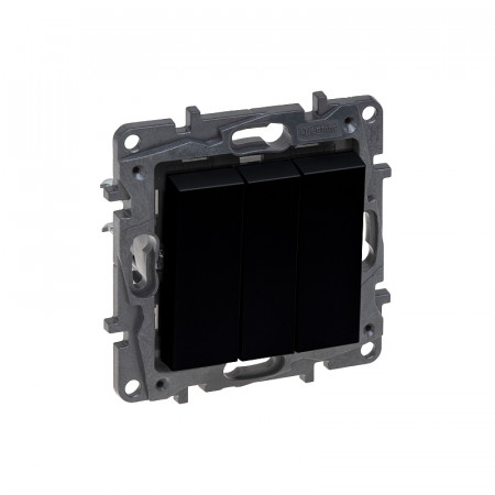 Выключатели Legrand NLST 863503 3 клавишный черный
