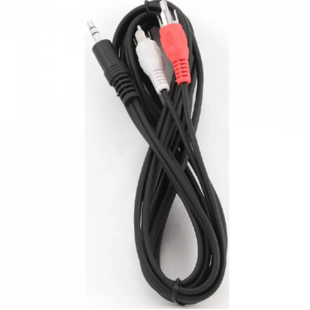 Кабель 2 x RCA - 3.5 mm jack Cablexpert CCA-458-2.5M 2.5 м черный