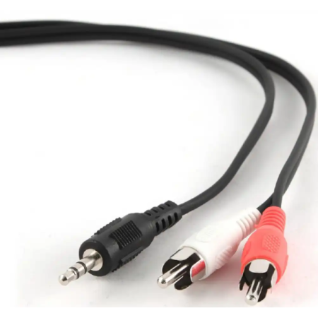 Кабель 2 x RCA - 3.5 mm jack Cablexpert CCA-458-2.5M 2.5 м черный