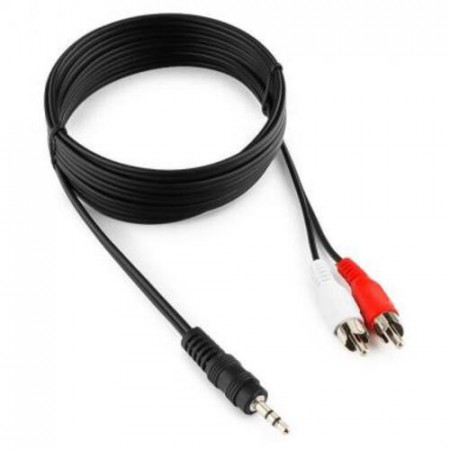 Кабель Cablexpert CCA-458 3.5 mm jack - 3.5 mm jack 2.5 м черный