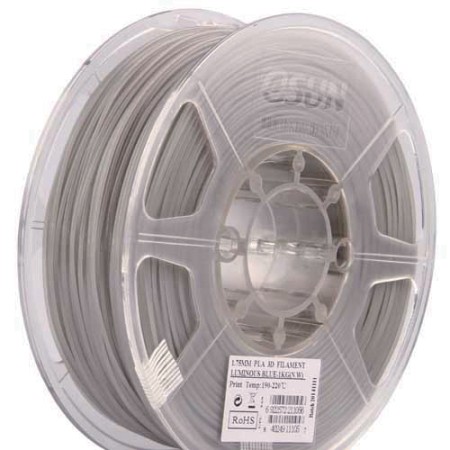 Пластик для 3D принтера eSUN Luminous Blue (PLA175-LU1) Люминесцентный синий