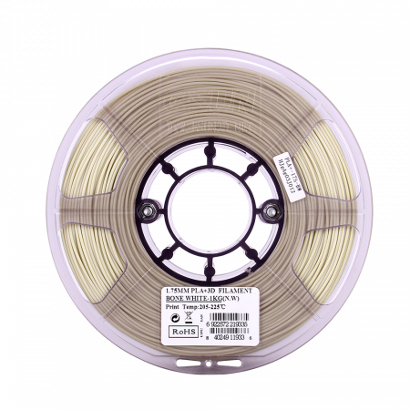 Пластик для 3D принтера eSUN Bone White (PLA+175BW1) слоновая кость