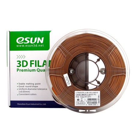 Пластик для 3D принтера eSUN Light Brown (PLA+175LC1) светло-коричневый