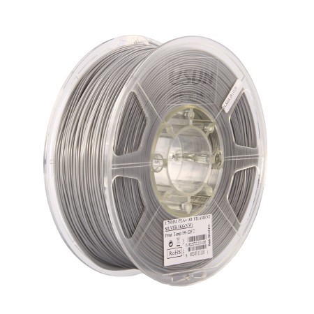 Пластик для 3D принтера eSUN Silver (PLA+175S1) серебристый