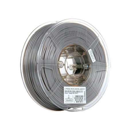 Пластик для 3D принтера eSUN solid silver (PETG175SS1) серебро непрозрачный