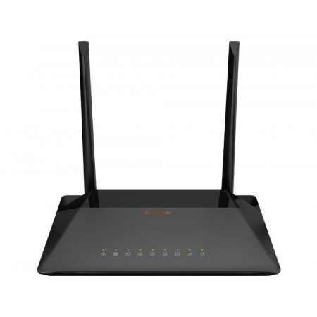 Wi-Fi роутер D-Link DSL-224/R1A (DSL-224/R1A) черный