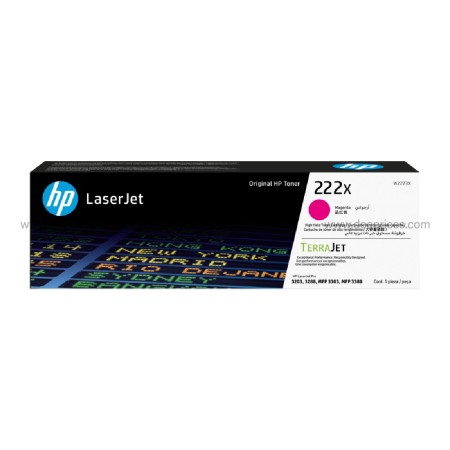 Картридж лазерный HP 222X (W2223X) пурпурный (повышенная емкость) (с чипом)
