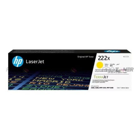 Картридж лазерный HP 222X (W2222X) желтый (повышенная емкость) (с чипом)