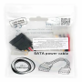 Кабель MOLEX - SATA Cablexpert CC-SATA-PSY2 0.15м черный