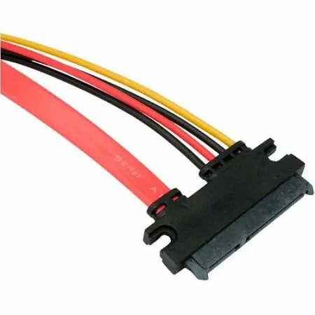 Cable SATA Sata 7+15pin f Sata 7+15pin m Cablexpert CC-SATAMF-715-50CM 0.5м красный