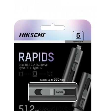 256 ГБ USB Флеш-накопитель HikSemi HS-USB-S560 256G U3 серый