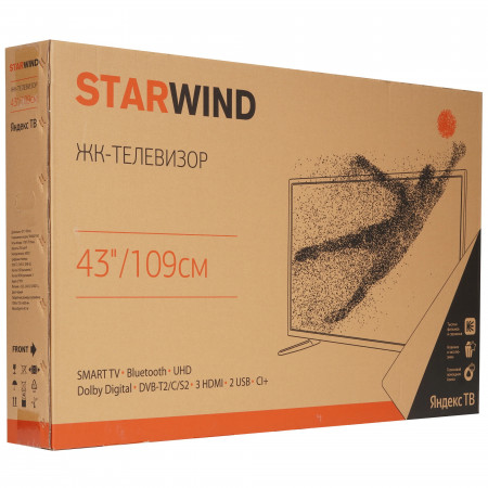 43" Телевизор Starwind (SW-LED43UG405) черный