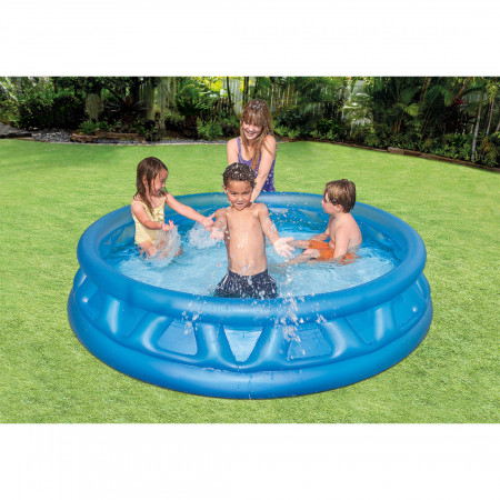 Бассейн надувной детский Intex Soft Side 58431NP (188х46 см) синий