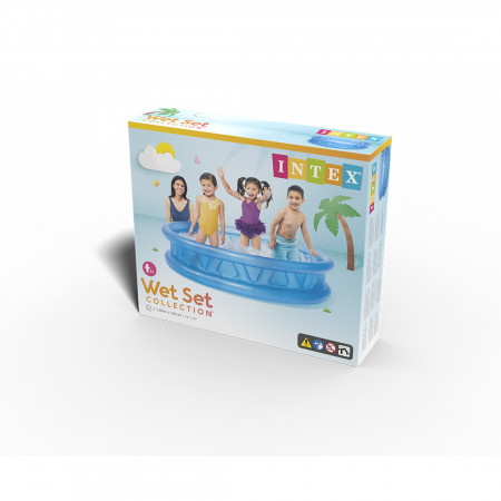 Бассейн надувной детский Intex Soft Side 58431NP (188х46 см) синий