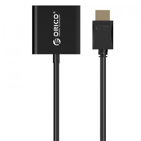 Адаптер НDMI - VGA ORICO (DHTV-C20-BK-BP) 17 см черный