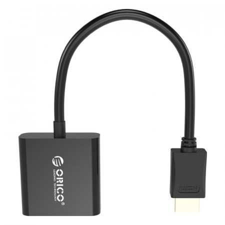 Адаптер НDMI - VGA ORICO (DHTV-C20-BK-BP) 17 см черный