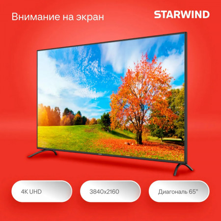 Starwind 65" Телевизор (SW-LED65UG402) черный