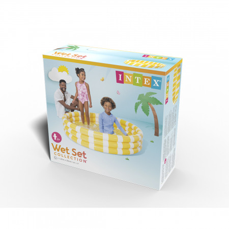 Бассейн надувной детский Intex Zesty Lemon 58432NP (147х33 см) желтый
