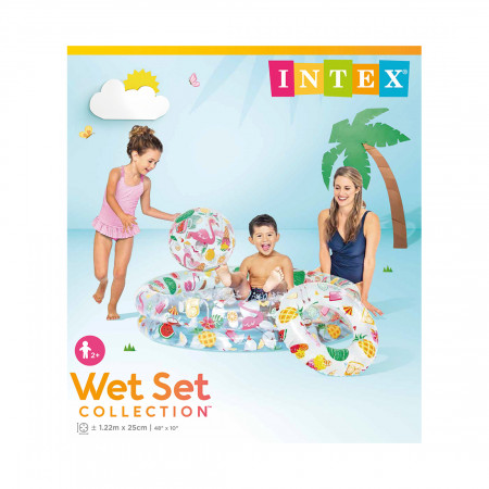 Бассейн надувной детский Intex Just So Fruity 59460NP (122х25 см) многоцветный