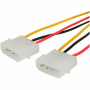 Cable Molex/PCIe 6pin Cablexpert CC-PSU-63-15CM 0.15м жёлтый, красный, чёрный
