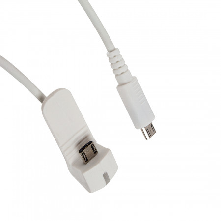 Противокражный кабель Eagle A6150BW (Reverse Micro USB - Micro USB) белый