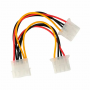 Cable Molex, 4m - 2 x 4f Cablexpert CC-PSU-1 0.15м черный