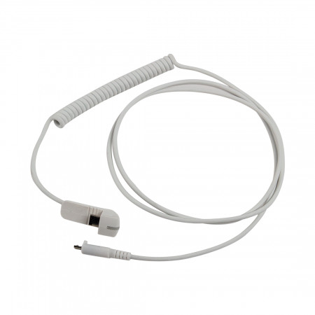 Противокражный кабель Eagle A6150CW (Type-C - Micro USB) белый