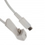 Противокражный кабель Eagle A6150DW (Lightning - Micro USB) белый