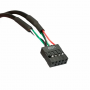 Cable 9 pin - 19 pin (USB 3.0 - 2.0), Cablexpert CC-U3U2-01 0.3m черный
