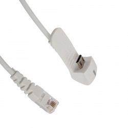 Противокражный кабель Eagle A6725A-001WRJ (Micro USB - RJ) белый