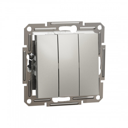 Выключатель Schneider Electric Asfora EPH2100169 3 клавишный бронза