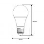 Эл. лампа светодиодная Ergolux LED-A60-17W-E27-3K (LED-A60-17W-E27-3K) белый