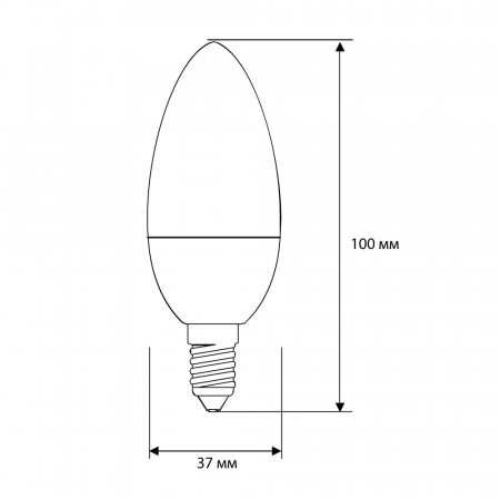 Эл. лампа светодиодная Ergolux LED-C35-7W-E14-4K (LED-C35-7W-E14-4K) белый