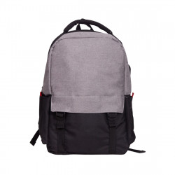15.6" Рюкзак Deluxe A-1854 черно-серый