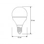 Эл. лампа светодиодная Ergolux LED-G45-9W-E14-4K (LED-G45-9W-E14-4K) белый