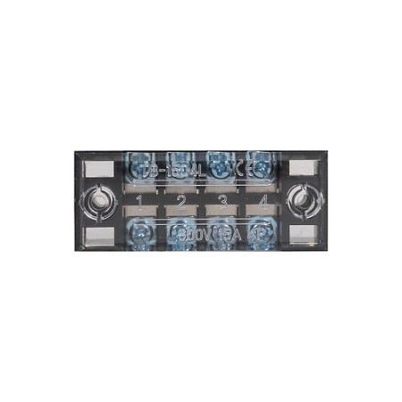 Колодка клеммная карболитовая Deluxe TВ - 1504 (15A 4P) (TB - 1504 (15A 4P)) 1000 черный