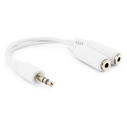 Кабель Cablexpert CCA-415W 3.5 mm jack - 3.5 mm jack 10см белый