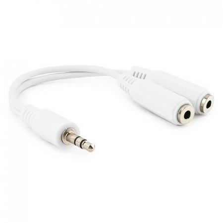 Кабель Cablexpert CCA-415W 3.5 mm jack - 3.5 mm jack 10см белый