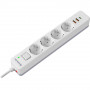 Сетевой фильтр Defender DFS 143 (99434) белый 3 м