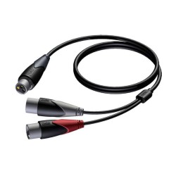 Переходник XLR - 2 x XLR PROCAB CLA735/1,5 1.5 м черный