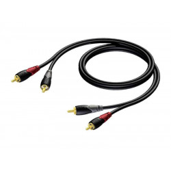 Кабель 2 x RCA - 2 x RCA PROCAB CLA800/1 1 м черный
