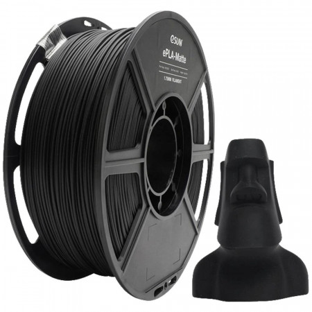 Пластик для 3D принтера eSUN deep black (ePLA-Matte175DB1) черный