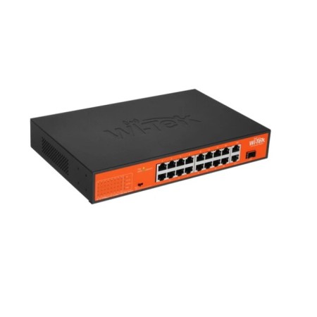 Коммутатор Wi-Tek WI-PS518GH черный