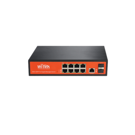 Коммутатор Wi-Tek WI-MS310GF черный