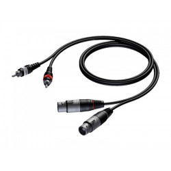 Кабель 2 x RCA - 2 x XLR PROCAB CAB705/1,5 1.5 м черный